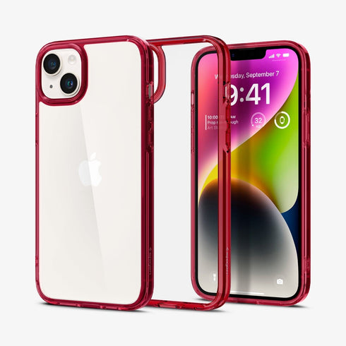 ACS04816 - iPhone 14 Pro Max Case Ultra Hybrid in crystal clear showing the back
